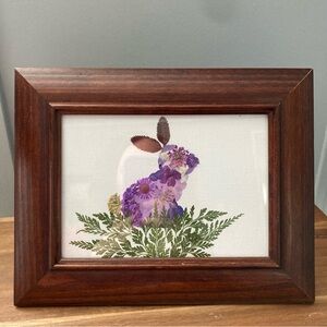 Handmade Bunny Flower Art